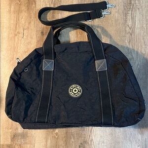 Kipling Black nylon duffel or weekend travel bag